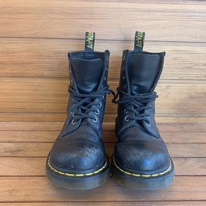 Dr Martens Black Leather Boots